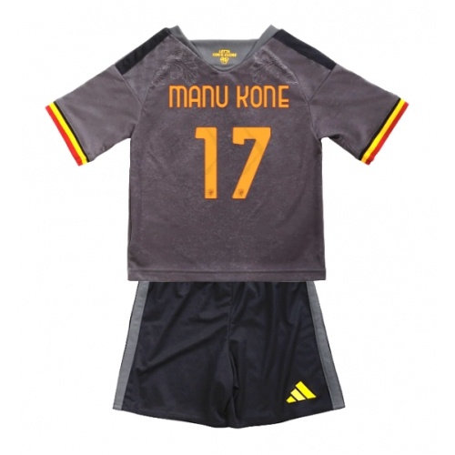 AS Roma Manu Kone #17 Maglia Gara Terza Repliche 2026-27 Bambino Maniche Corte AS Roma Manu Kone #17 Maglia Gara Terza Repliche 2026-27 Bambino Maniche Corte